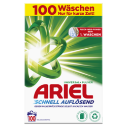 Ariel Universal + prášek 6 kg / 100 Praní