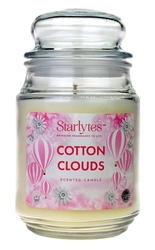 Starlytes Cotton Clouds vonná svíčka ve skleněné dóze 510g