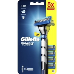 Gillette Mach3 Turbo + 5 ks hlavic