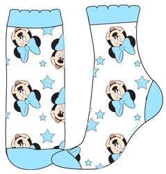 Ponožky Minnie bílé 1 pár