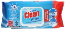 At Home universální vlhčené ubrousky Clean Wipes 55ks