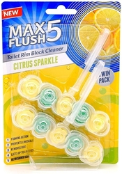 Max Flush 5 WC blok Citrus 2x45g