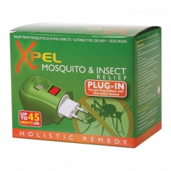 Xpel Elektrický odpařovač proti komárům a hmyzu + náplň 35ml - vydží až 45 nocí