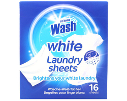 At Home Wash White ubrousky proti zašednutí prádla 16 ks