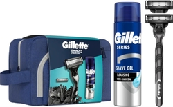 GILLETTE MACH3 Charcoal taška (strojek + 2NH + Cleansing gel 200ml)