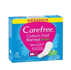 Carefree Cotton Feel Normal slipové vložky s výtažkem z Aloe Vera 76 ks