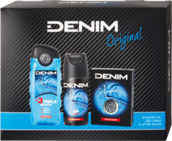 Denim Original deospray 150 ml + sprchový gel 250 ml + voda po holení 100 ml dárková sada