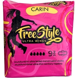 Carin Ultra Wings Free Style hygienické vložky 9 ks