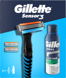 GILLETTE SENSOR3 (strojek + 3NH + pěna 200ml)