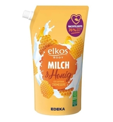 Elkos tekuté mýdlo mléko a med náhradní náplň 1000 ml